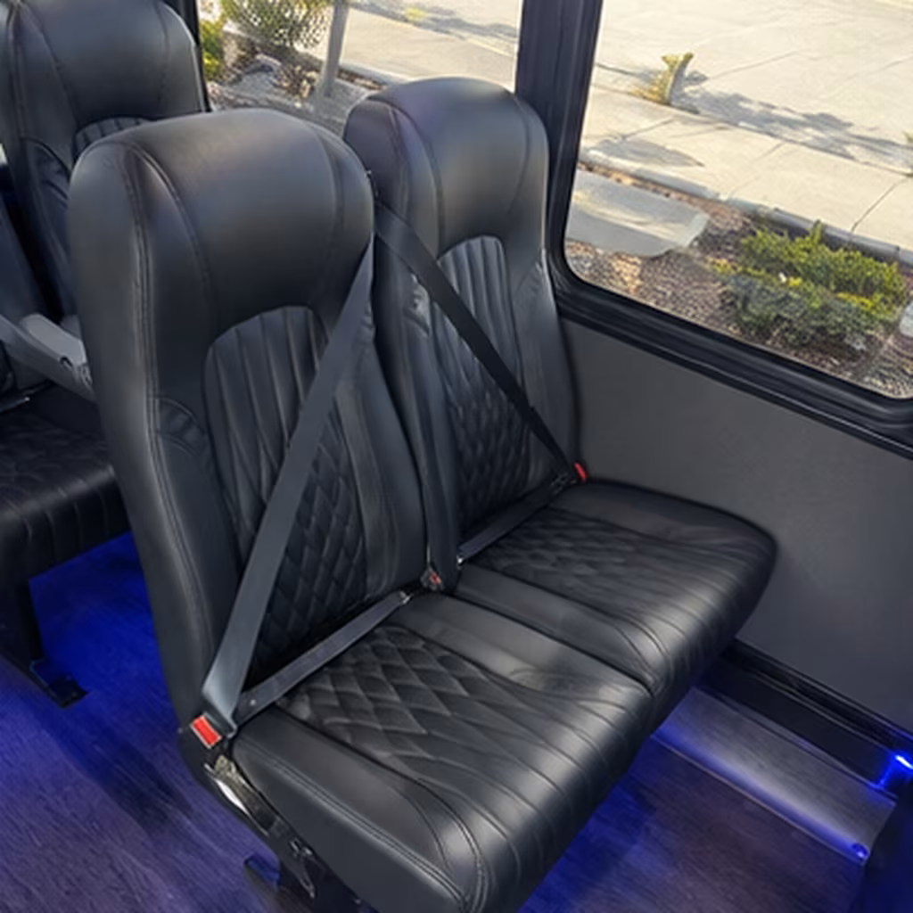 san mateo 28 passenger minibus interior