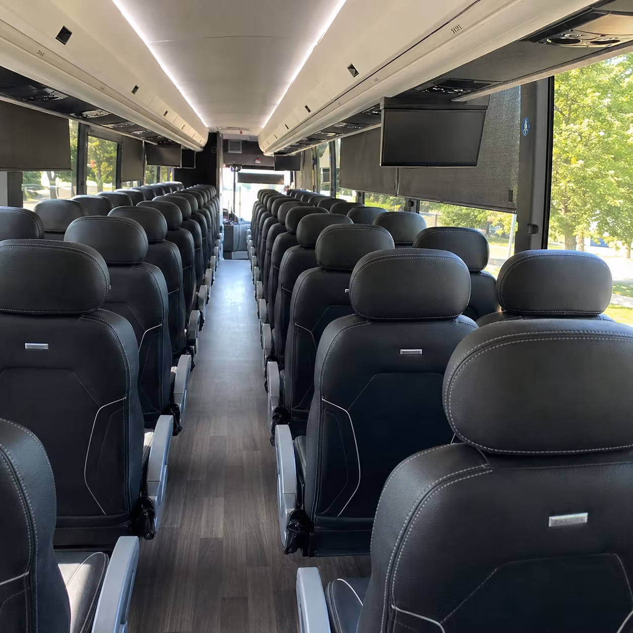 san mateo charter bus interior