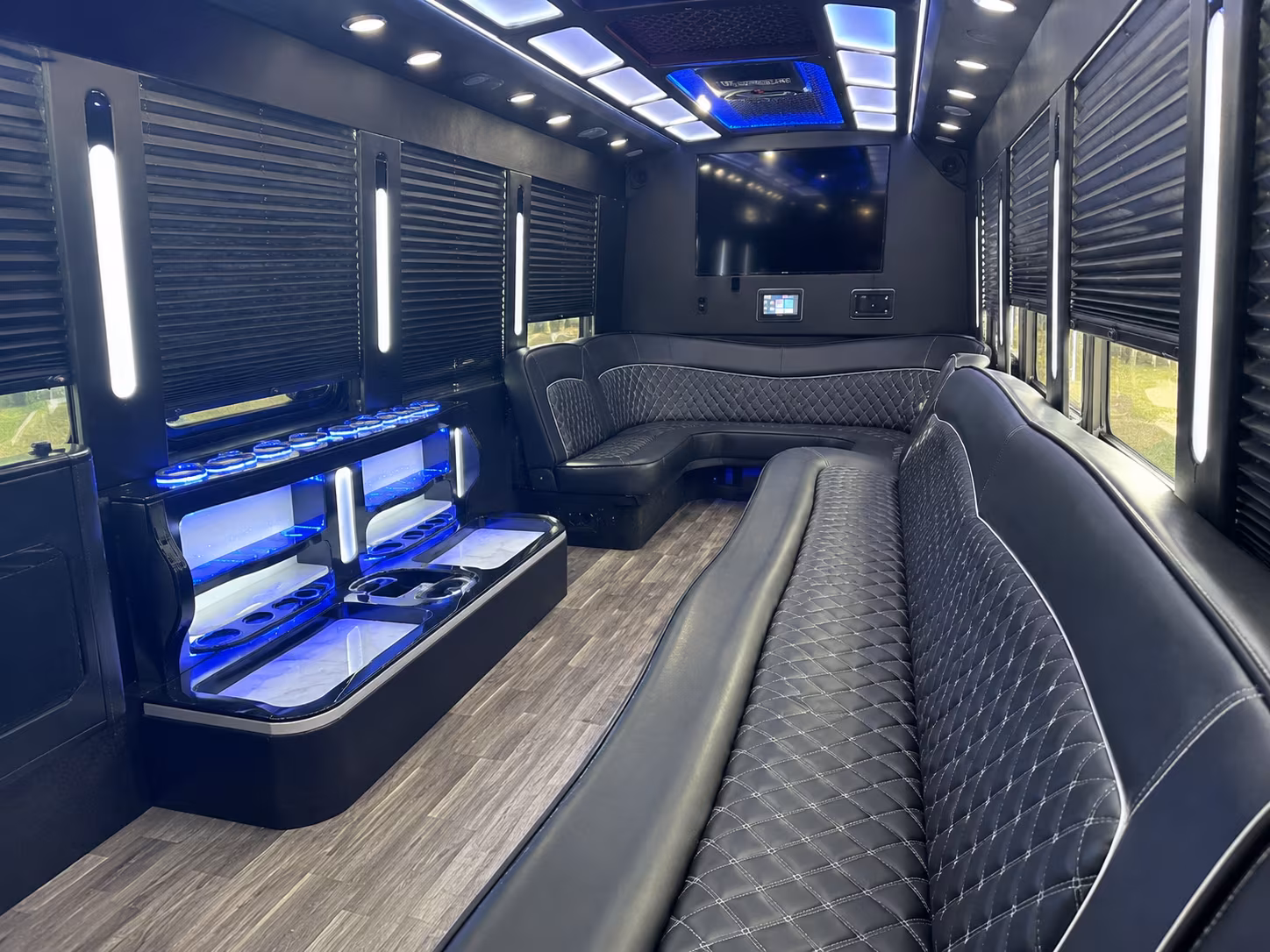 san mateo night town party bus rental