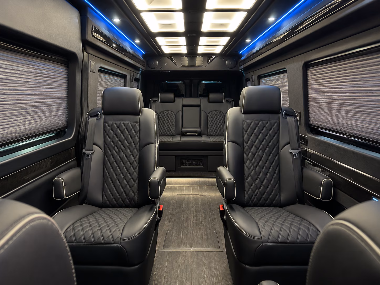 san mateo sprinter van with driver inside